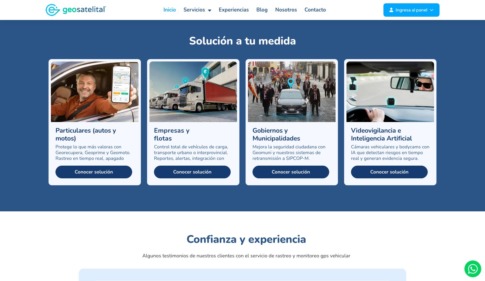 Geosatelital - Soluciones por segmento de cliente