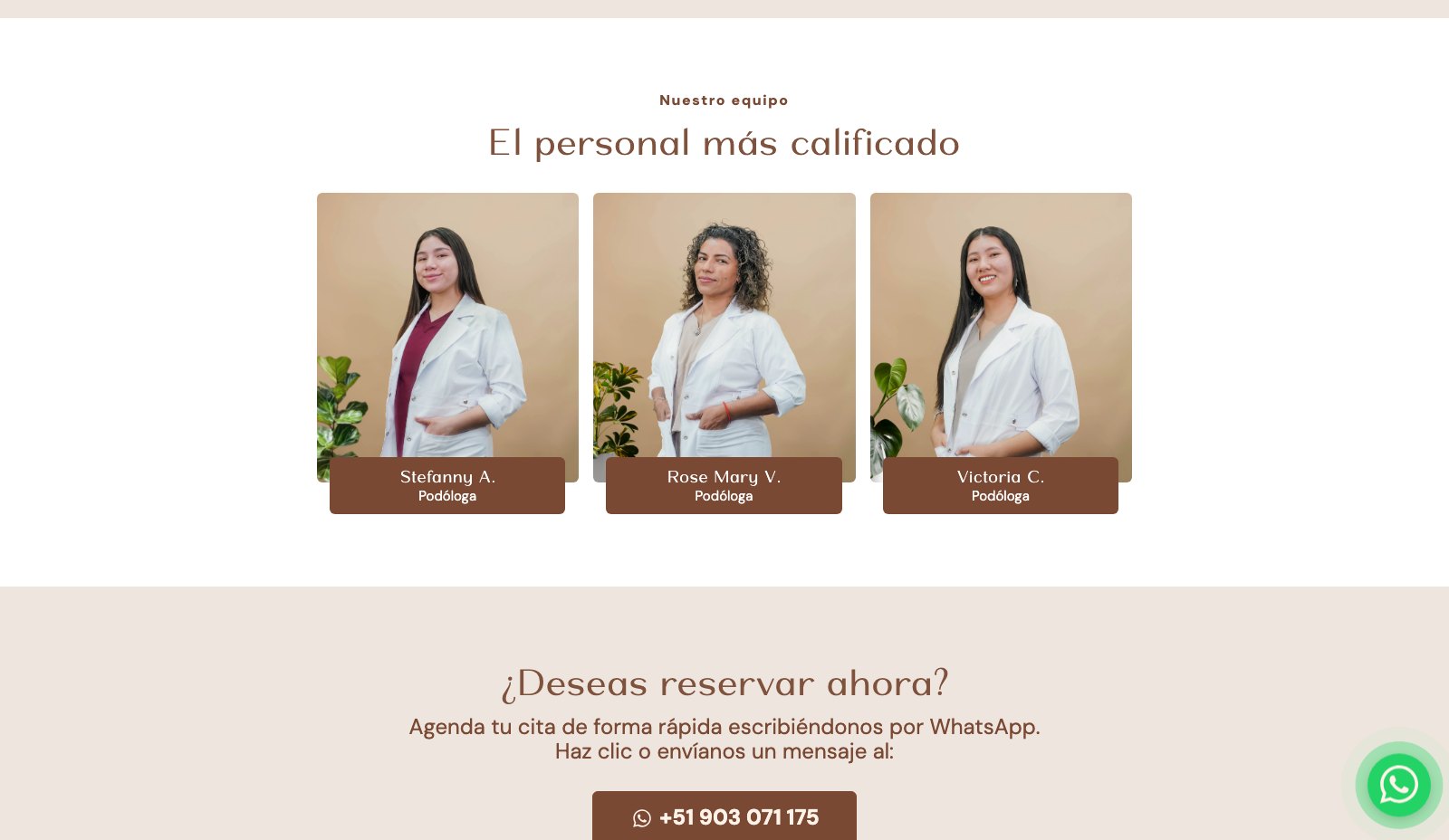 Podopedia Beauty - Equipo de podólogas y llamado a reservar