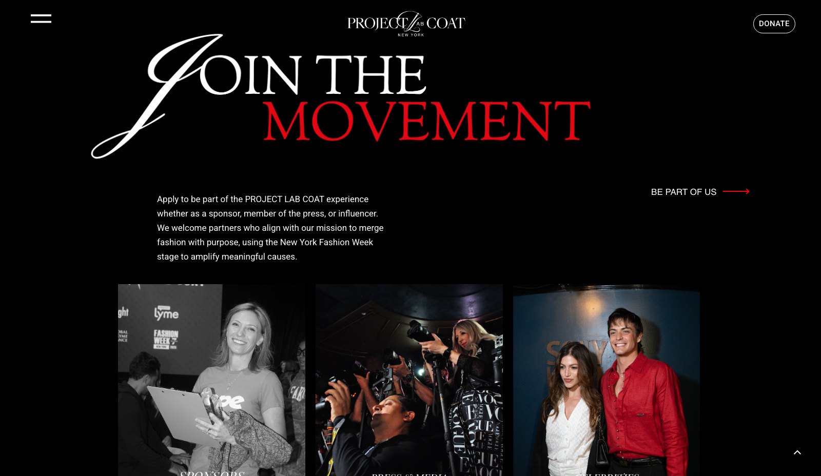 Project Lab Coat - Sección Join the Movement