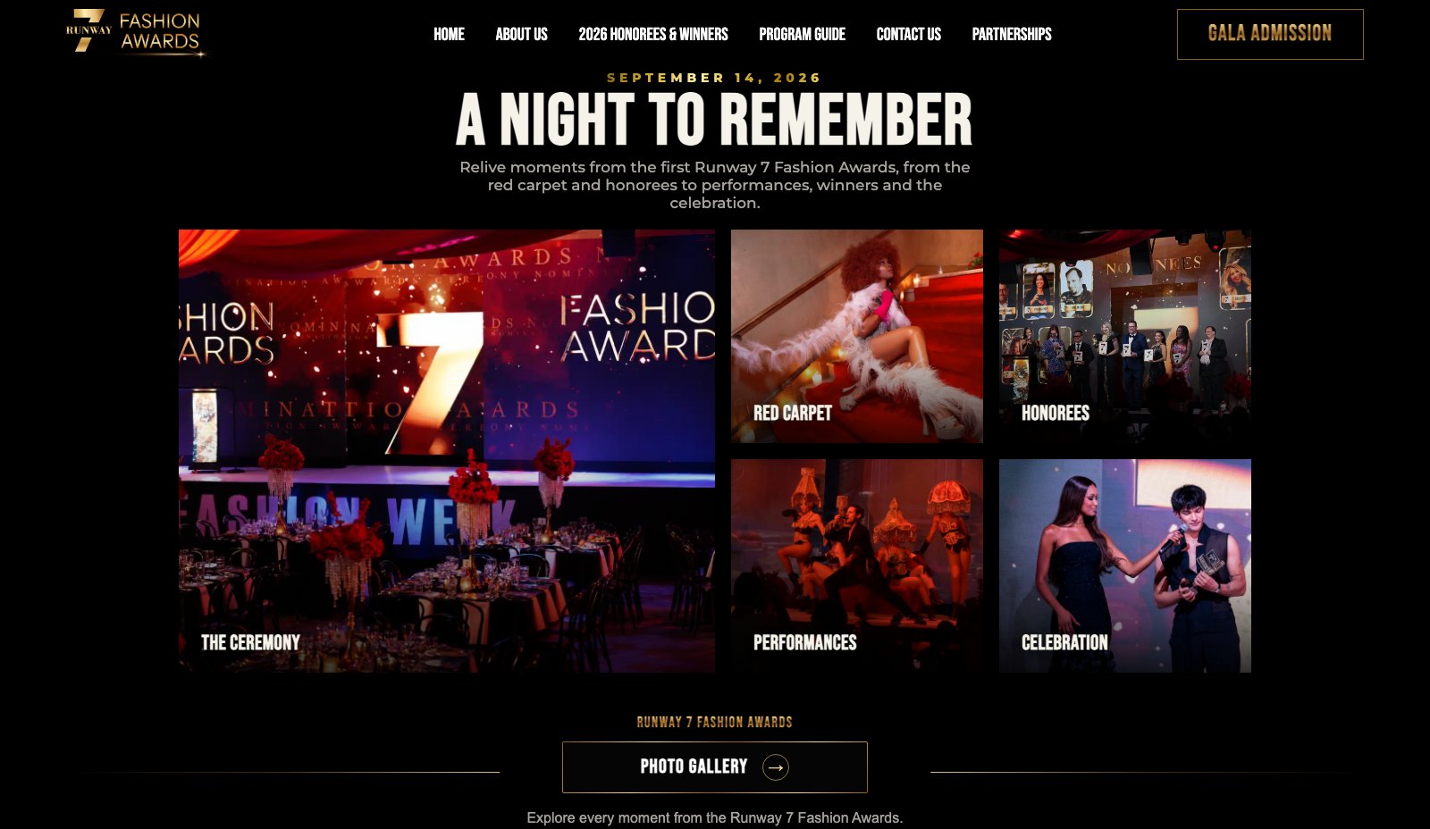 Runway 7 Fashion Awards - Galería de la gala