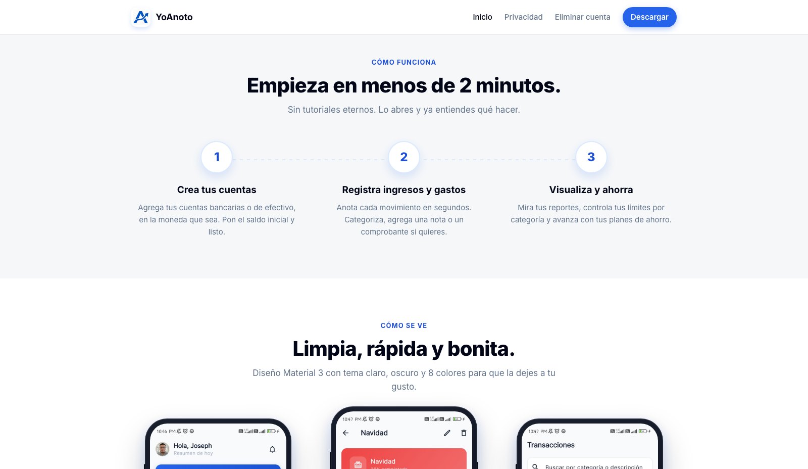 YoAnoto - Cómo funciona en tres pasos